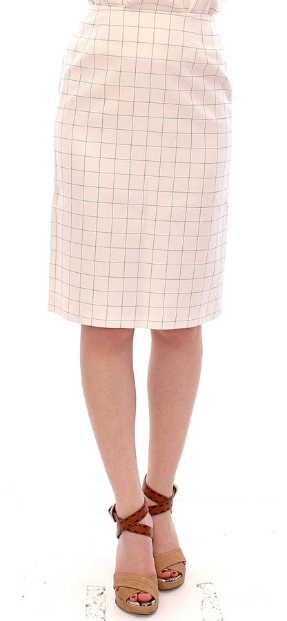 Jupe crayon blanche élégante d'Andrea Incontri - Chic et sophistiquée