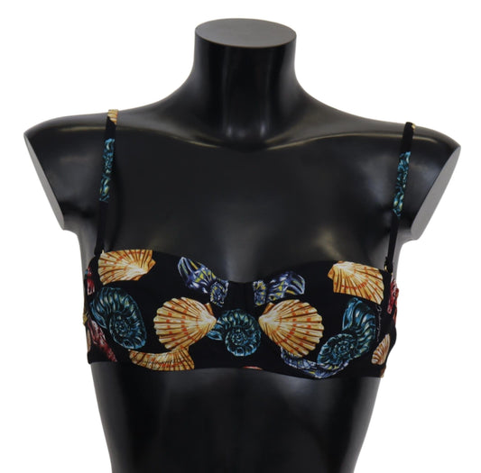Haut de bikini Dolce &amp; Gabbana Chic à imprimé coquillages