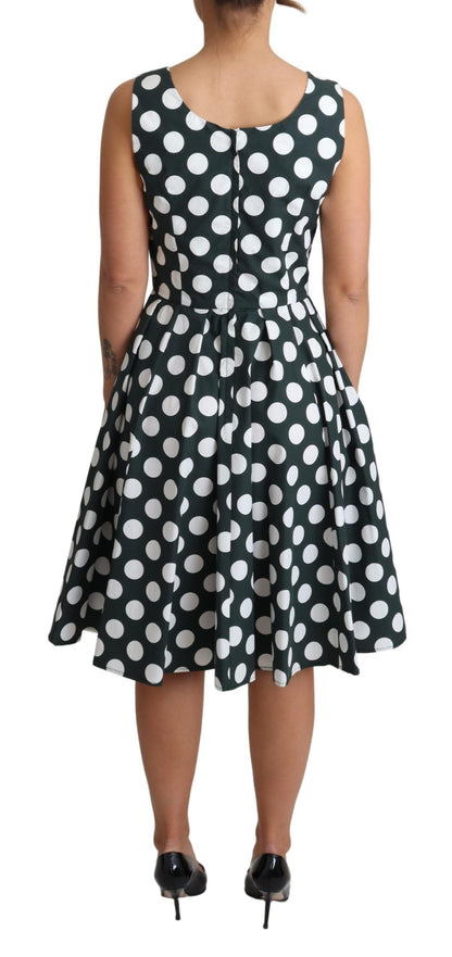 Robe trapèze sans manches à pois chic Dolce &amp; Gabbana