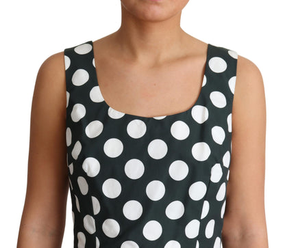 Robe trapèze sans manches à pois chic Dolce &amp; Gabbana