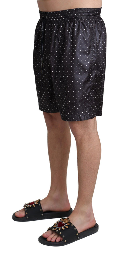 Maillot de bain homme Dolce &amp; Gabbana Chic à pois noirs