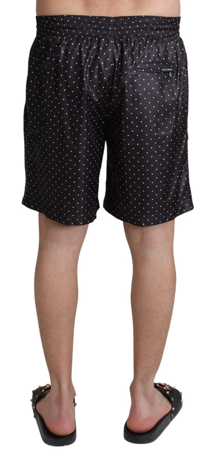 Maillot de bain homme Dolce &amp; Gabbana Chic à pois noirs