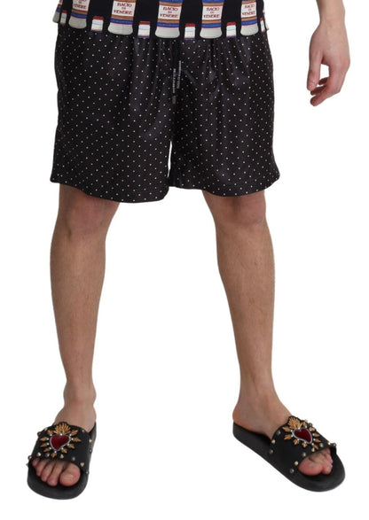 Maillot de bain homme Dolce &amp; Gabbana Chic à pois noirs