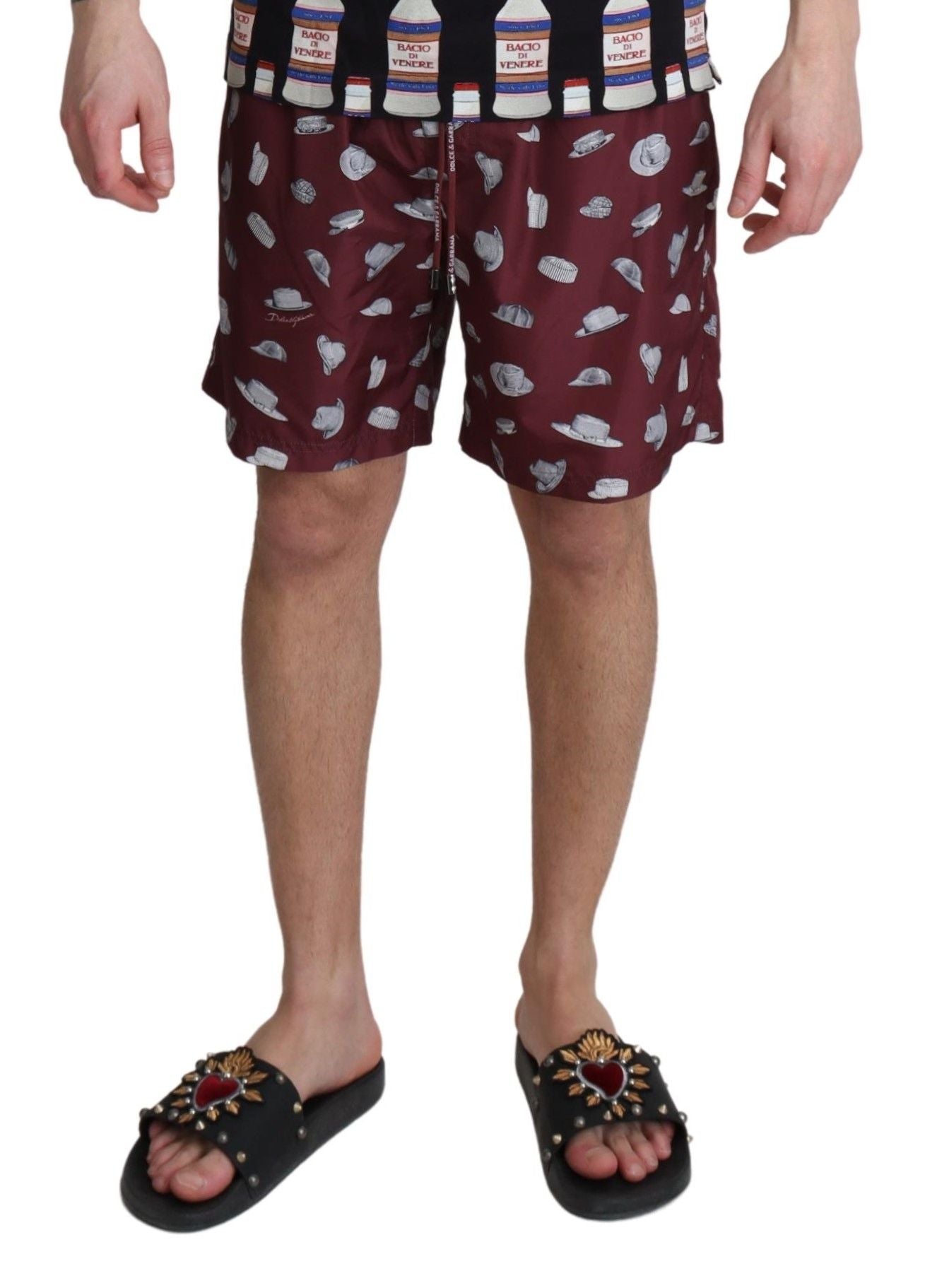 Dolce &amp; Gabbana - Élégant short de plage marron