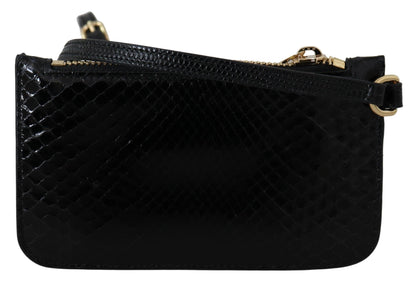 Portefeuille élégant en cuir à motif python Dolce &amp; Gabbana