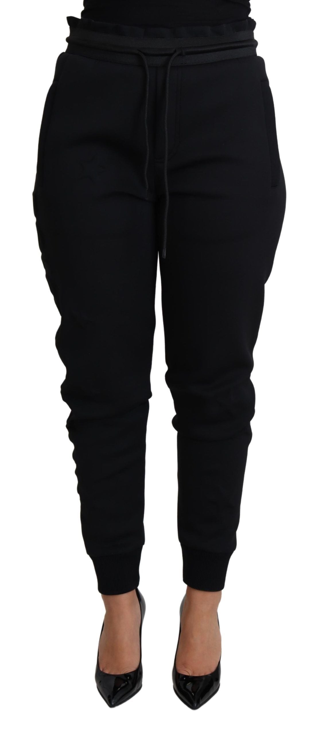 Dolce & Gabbana Black Polyester Neoprene Jogger Trouser Pants by Dolce & Gabbana
