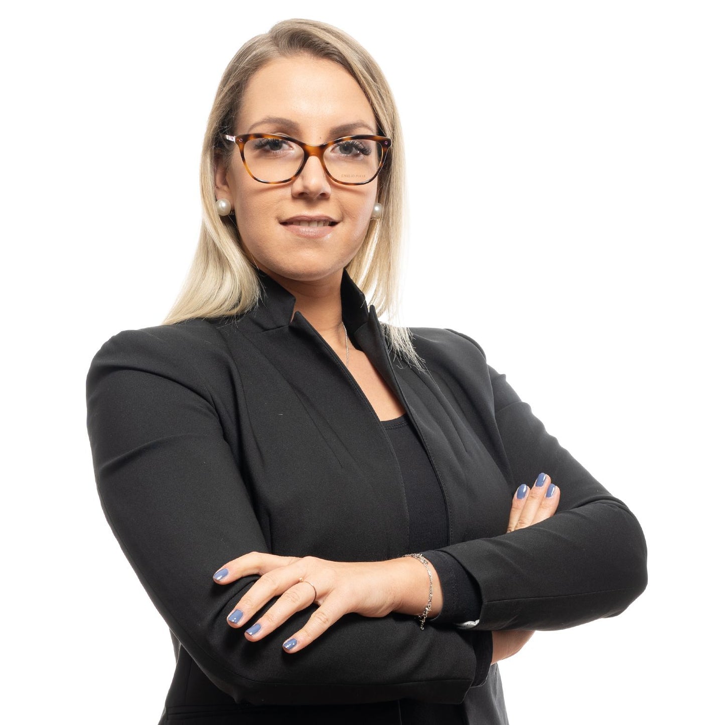 Montures de lunettes marron pour femme Emilio Pucci