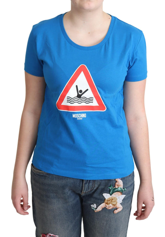 T-shirt en coton graphique Moschino Chic Triangle