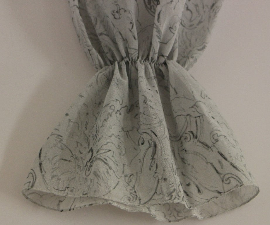 Chemisier tunique élégant en coton bleu Vika Gazinskaya