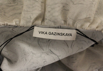 Chemisier tunique élégant en coton bleu Vika Gazinskaya