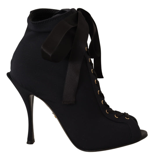 Bottines élégantes à talons ouverts Dolce &amp; Gabbana