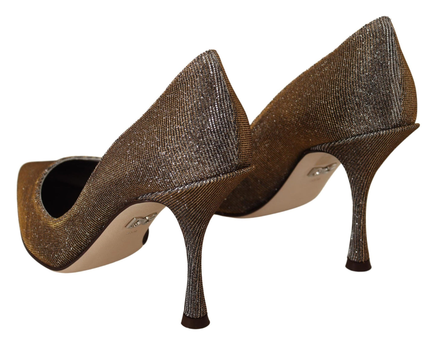 Escarpins Dolce &amp; Gabbana élégants à talons argentés classiques