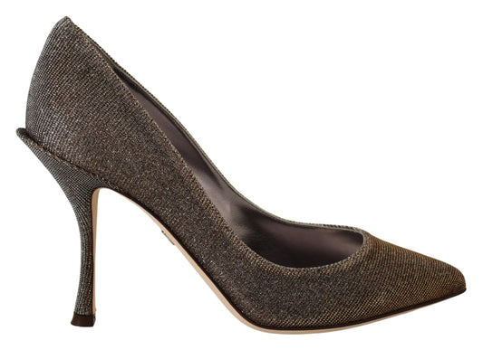 Escarpins Dolce &amp; Gabbana élégants à talons argentés classiques