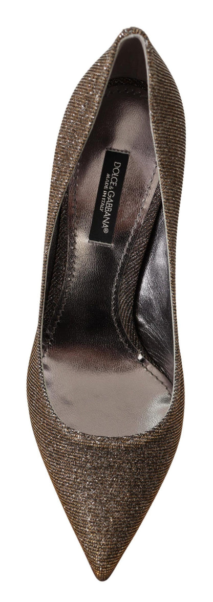 Escarpins Dolce &amp; Gabbana élégants à talons argentés classiques
