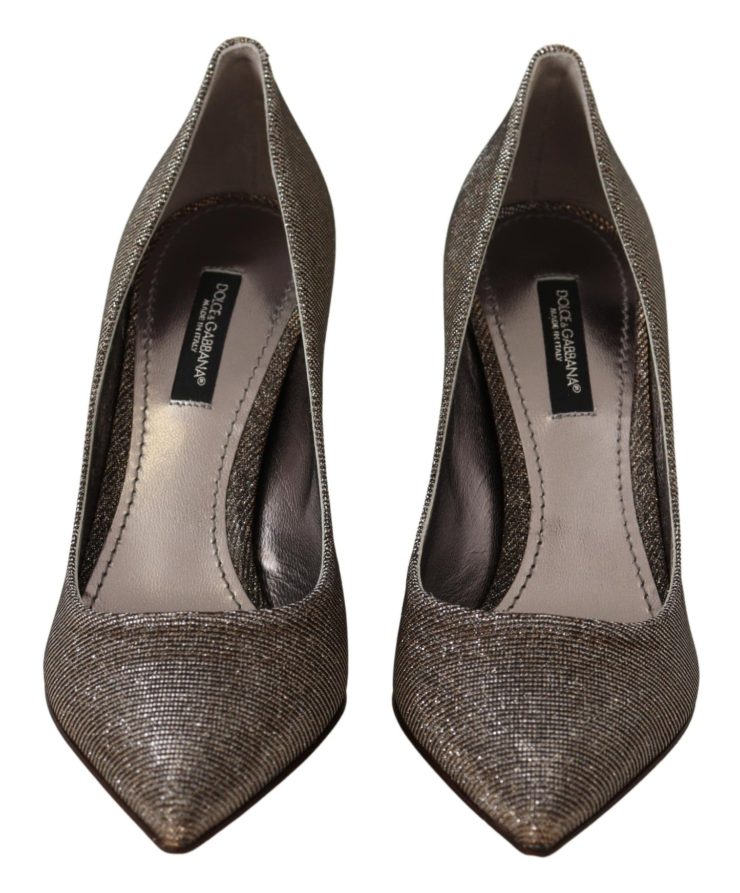 Escarpins Dolce &amp; Gabbana élégants à talons argentés classiques