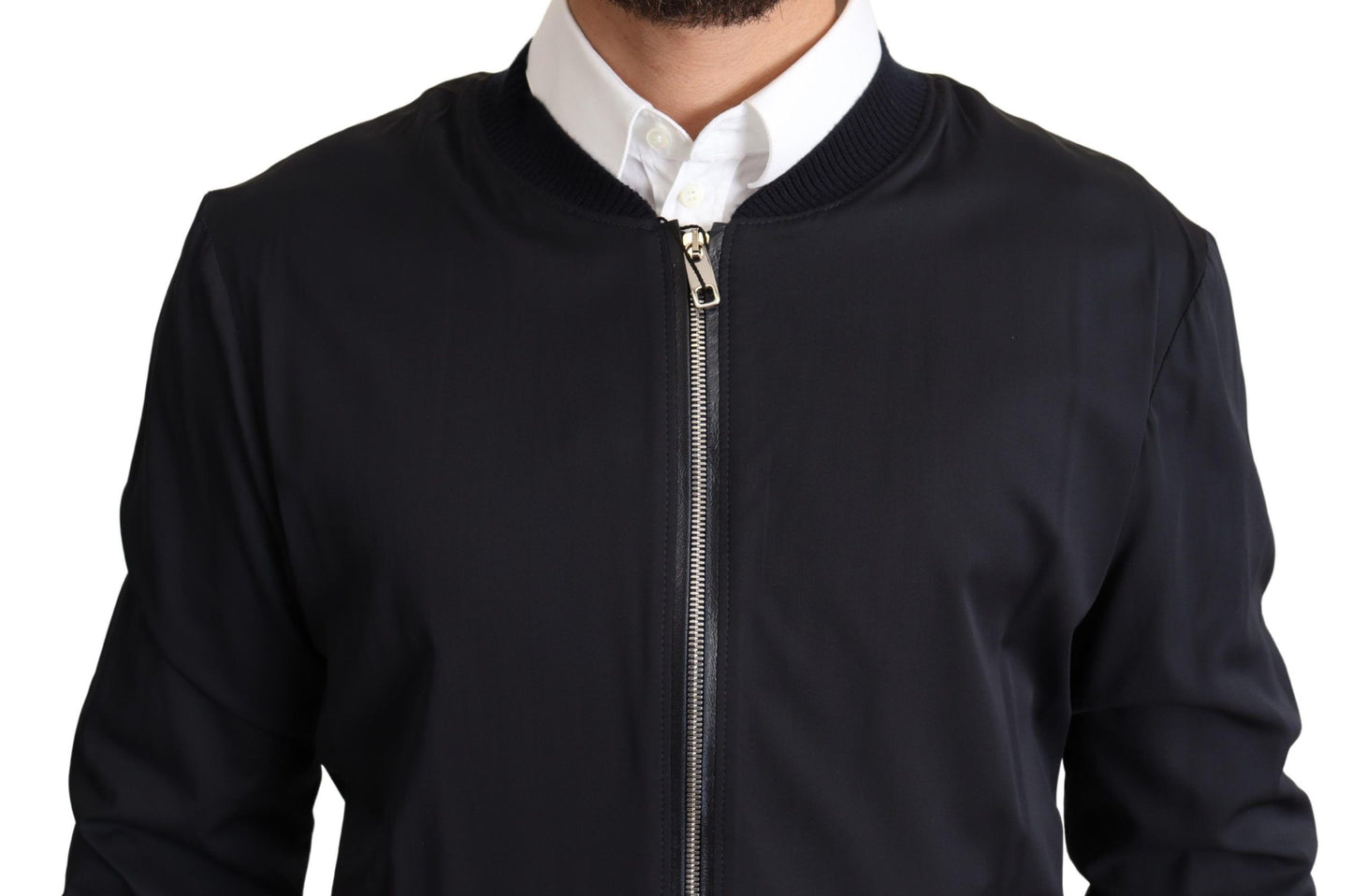 Dolce &amp; Gabbana Élégant blouson aviateur en soie mélangée