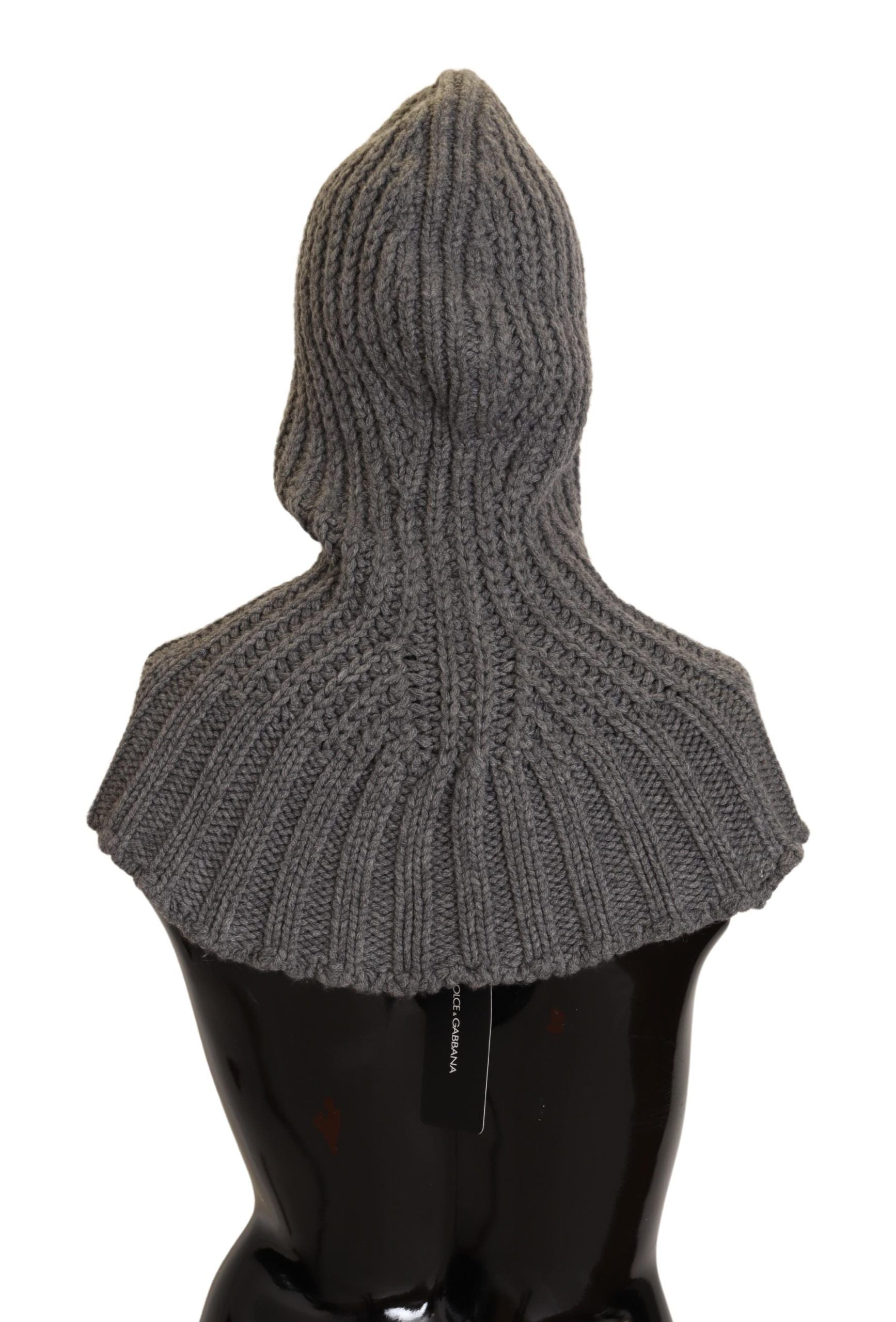 Dolce & Gabbana Gray 100% Cashmere Knitted Wrap One Size Scarf by Dolce & Gabbana