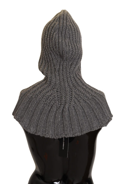 Dolce & Gabbana Gray 100% Cashmere Knitted Wrap One Size Scarf by Dolce & Gabbana