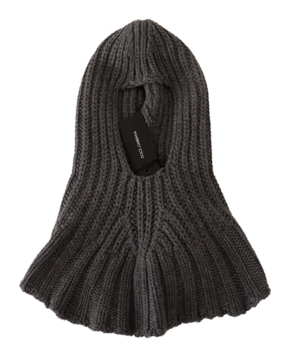 Dolce & Gabbana Gray 100% Cashmere Knitted Wrap One Size Scarf by Dolce & Gabbana