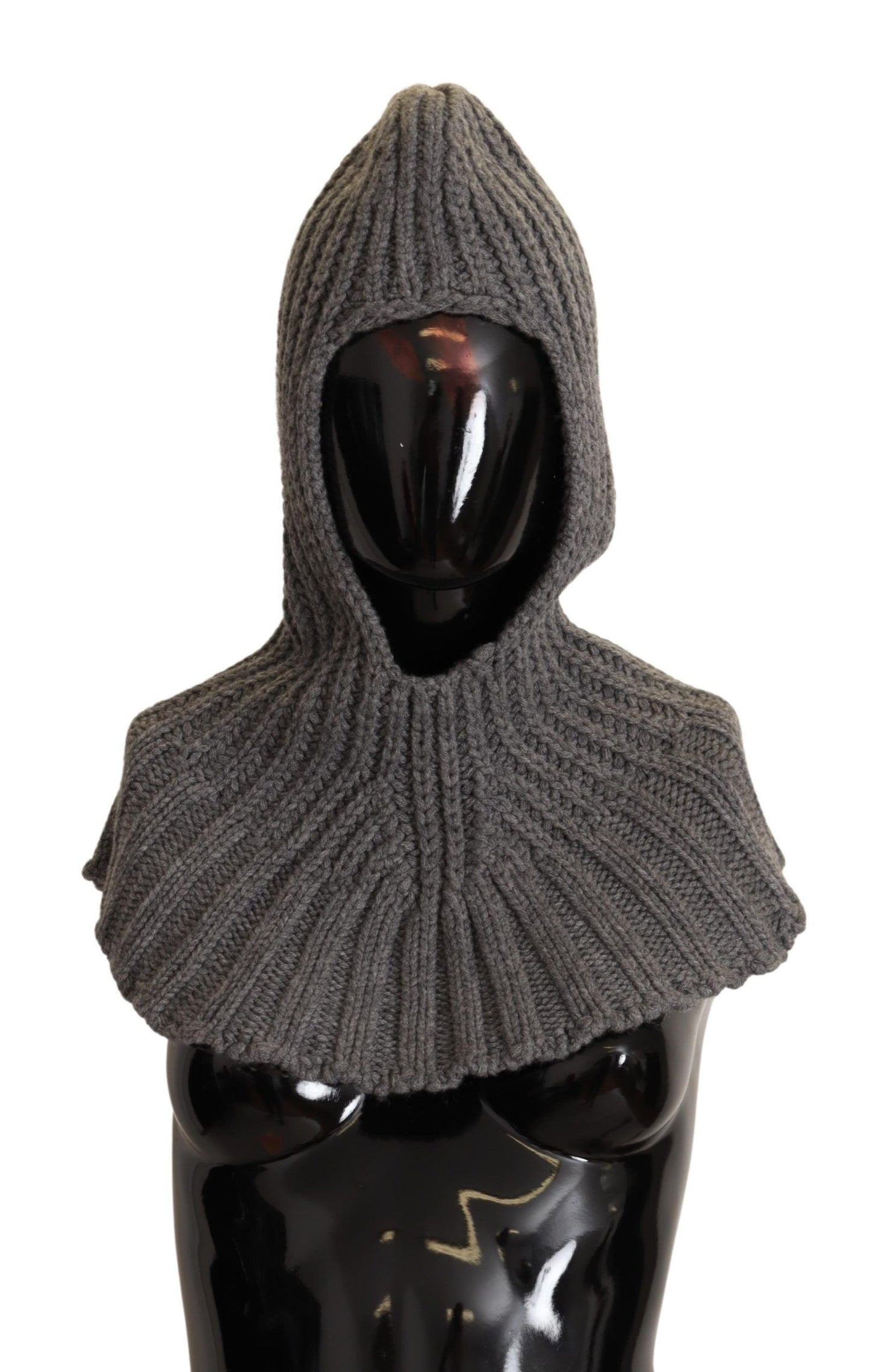 Dolce & Gabbana Gray 100% Cashmere Knitted Wrap One Size Scarf by Dolce & Gabbana