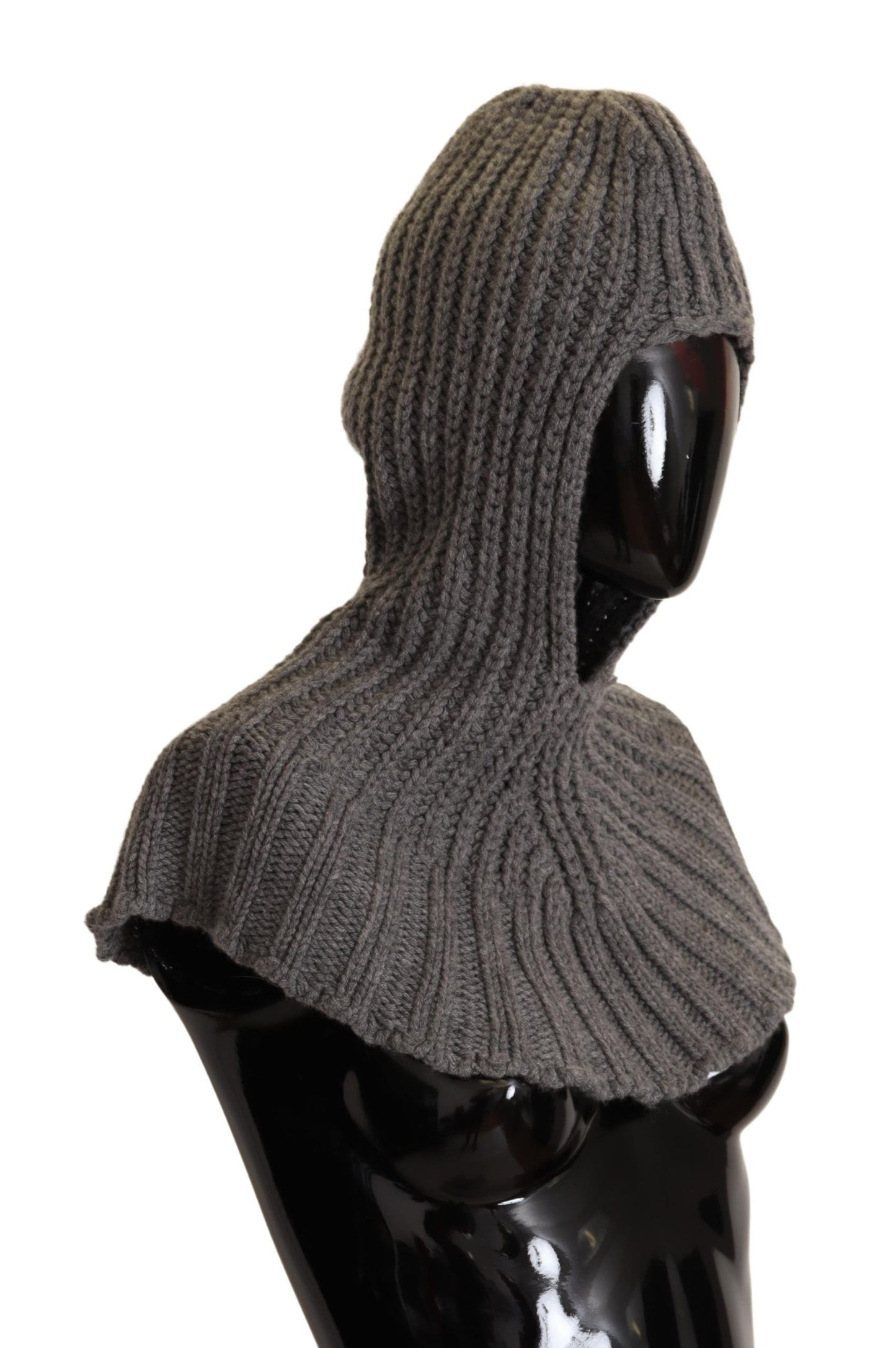 Dolce & Gabbana Gray 100% Cashmere Knitted Wrap One Size Scarf by Dolce & Gabbana