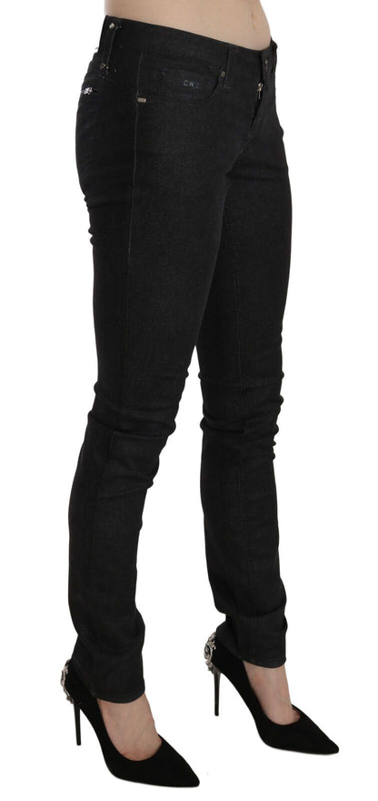 Costume National Black Low Waist Skinny Casual Denim Jeans by Costume National