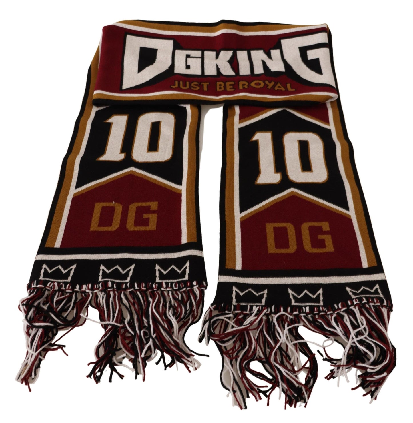 Écharpe élégante en laine et cachemire Dolce &amp; Gabbana DG King