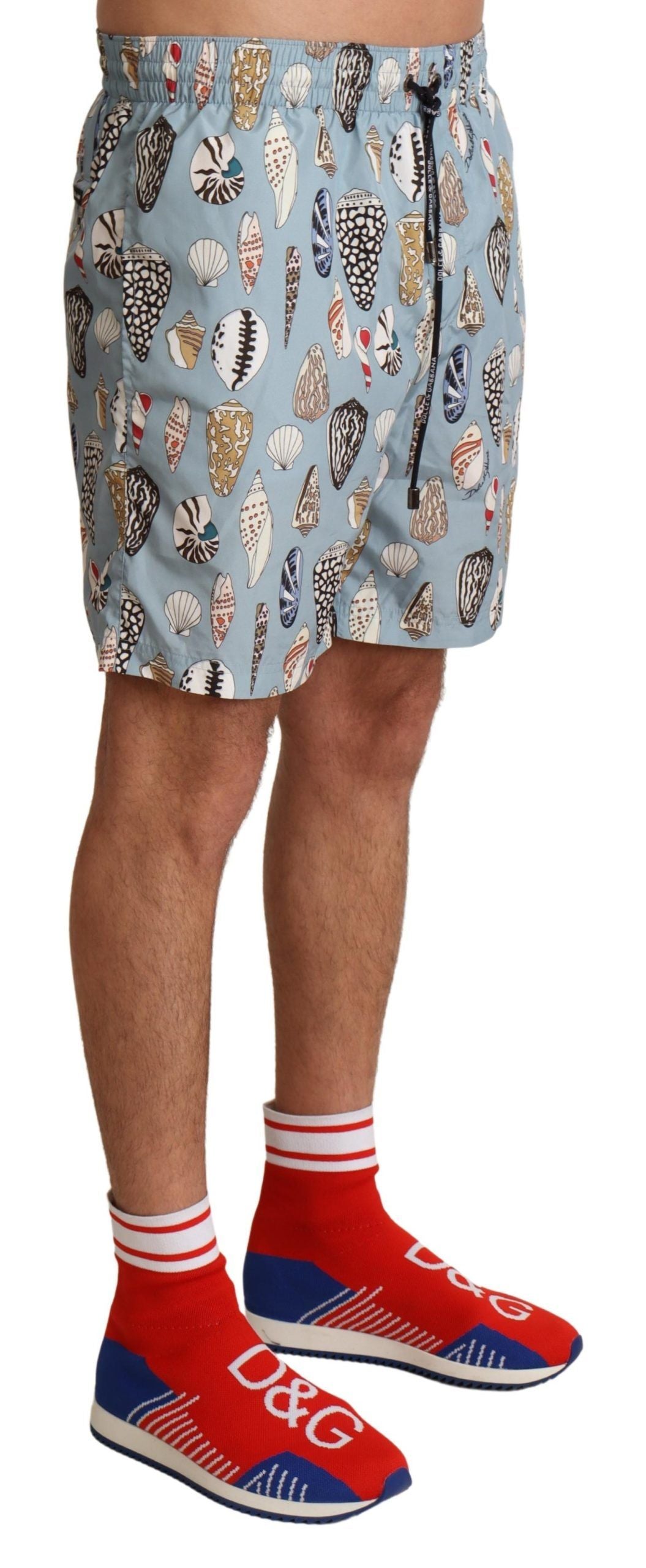 Maillot de bain élégant à imprimé coquillage Dolce &amp; Gabbana