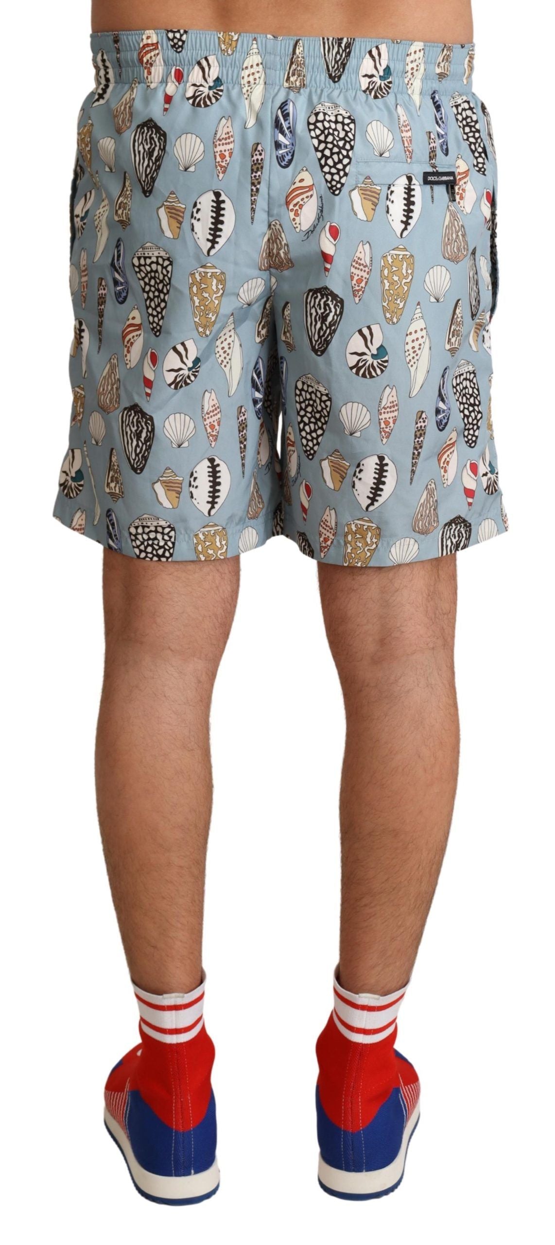 Maillot de bain élégant à imprimé coquillage Dolce &amp; Gabbana