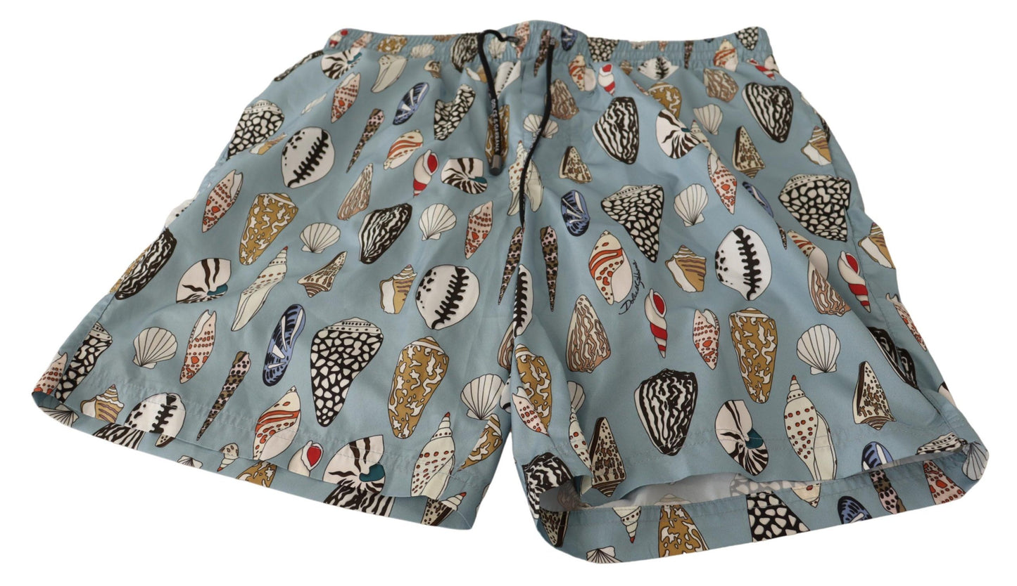 Maillot de bain élégant à imprimé coquillage Dolce &amp; Gabbana