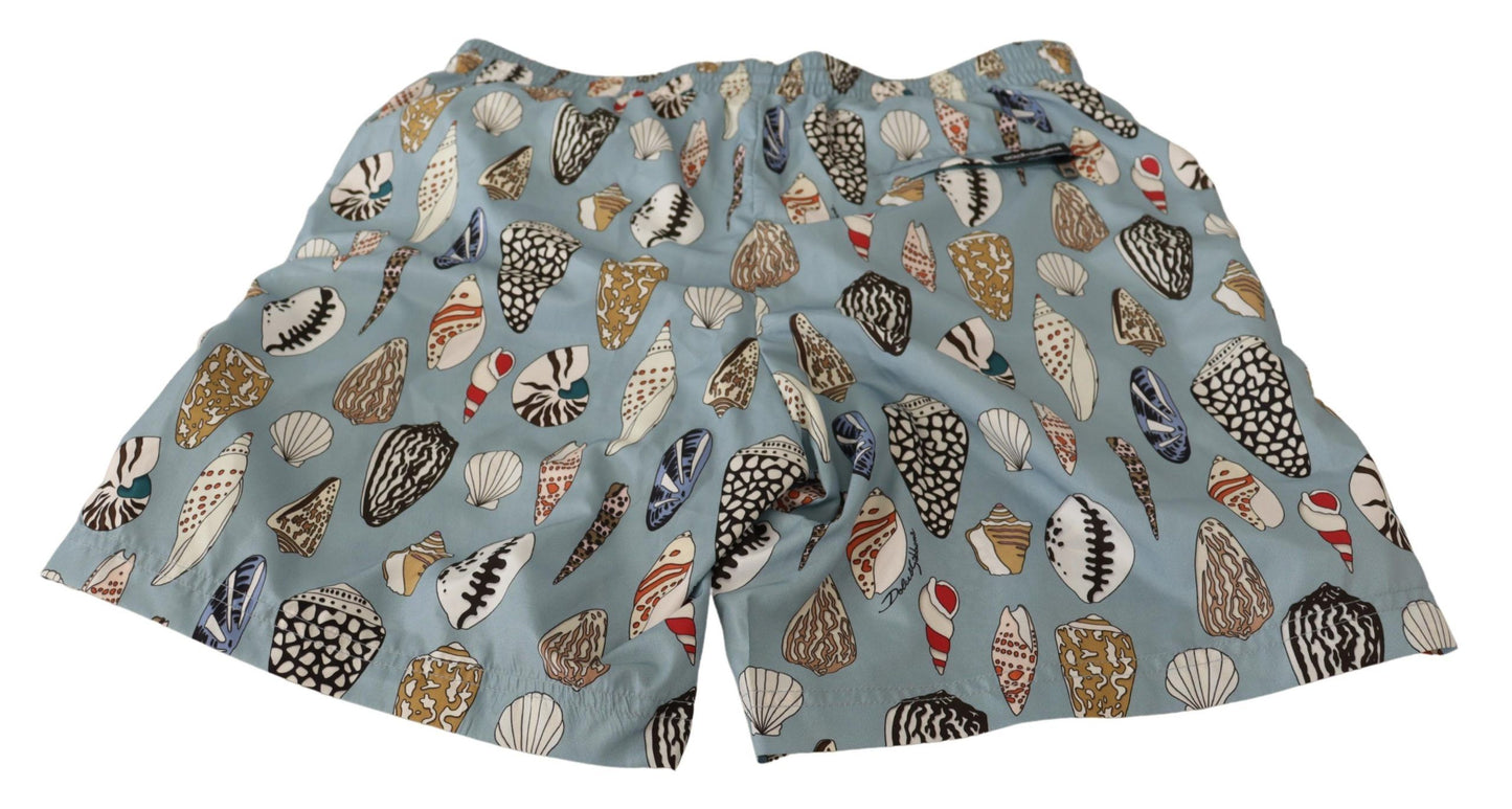 Maillot de bain élégant à imprimé coquillage Dolce &amp; Gabbana