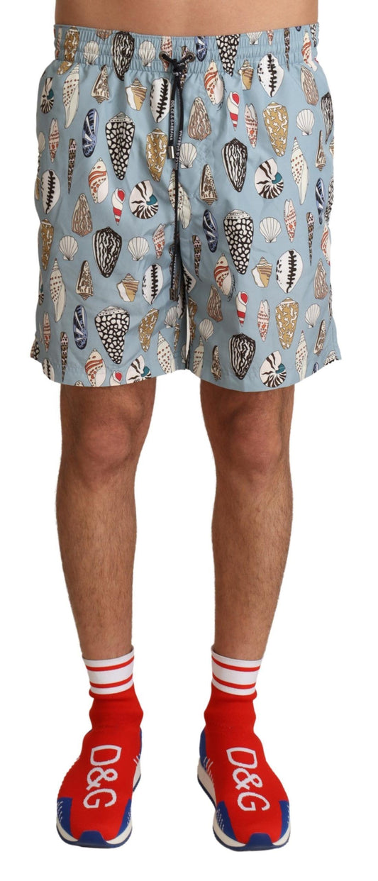 Maillot de bain élégant à imprimé coquillage Dolce &amp; Gabbana