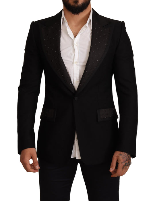 Veste blazer noire élégante coupe slim Dolce &amp; Gabbana
