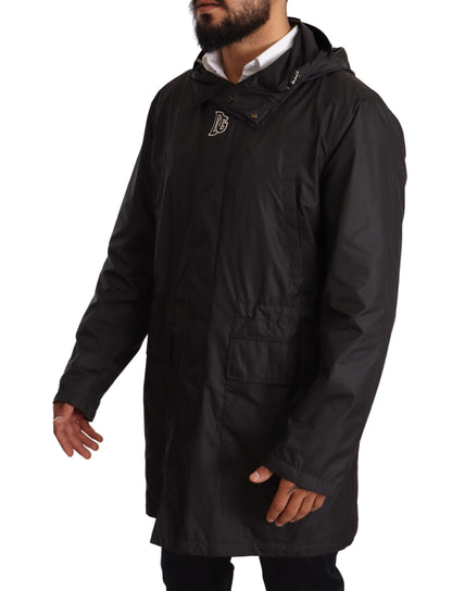 Dolce &amp; Gabbana Élégant blouson à capuche noir