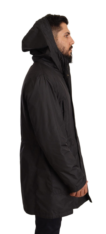 Dolce &amp; Gabbana Élégant blouson à capuche noir