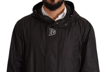 Dolce &amp; Gabbana Élégant blouson à capuche noir