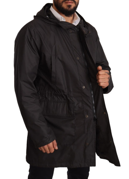 Dolce &amp; Gabbana Élégant blouson à capuche noir