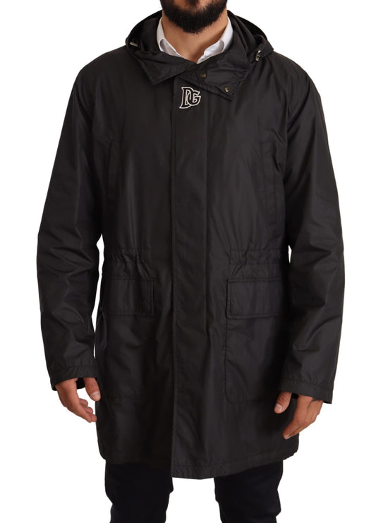 Dolce &amp; Gabbana Élégant blouson à capuche noir