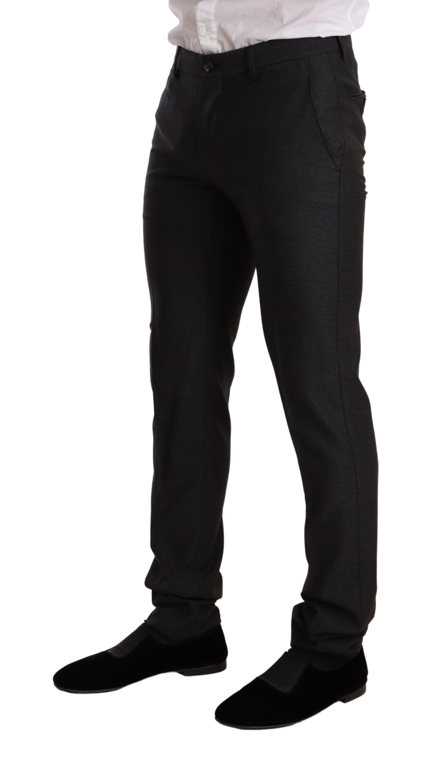 Dolce &amp; Gabbana Gray Wool MARTINI Slim Fit Set Suit