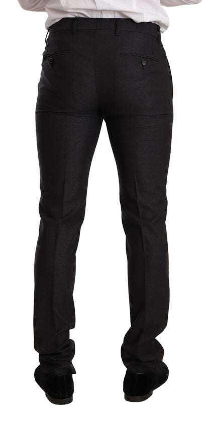Dolce &amp; Gabbana Gray Wool MARTINI Slim Fit Set Suit