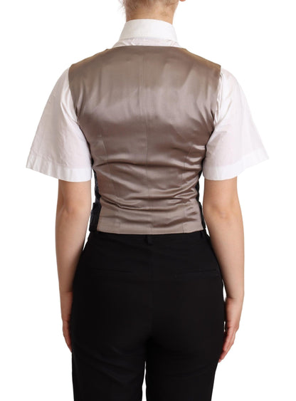 Dolce &amp; Gabbana - Gilet en jacquard fleuri enchanteur