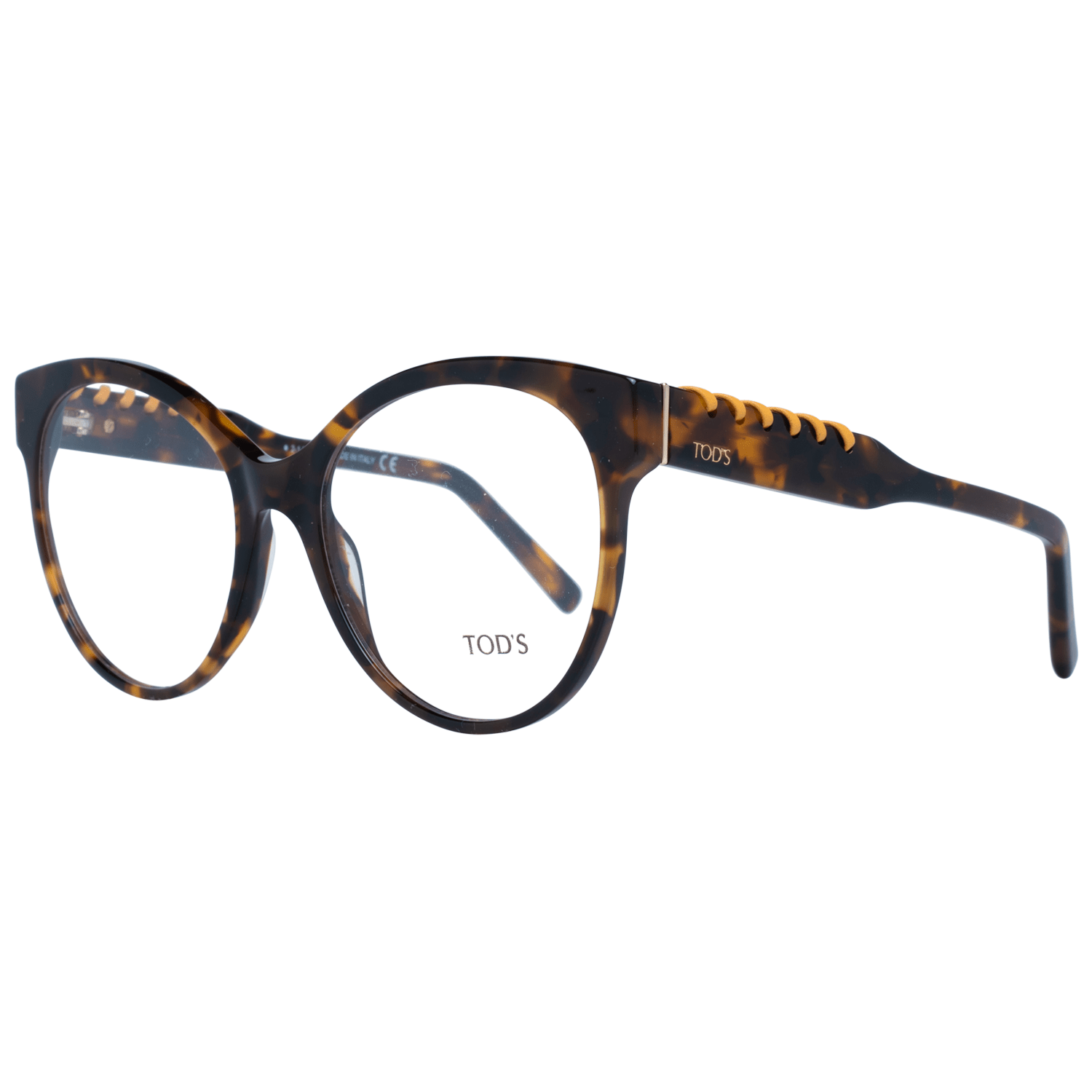 Tod's Chic Brown Round Full-Rim Women's Glasses by Tod's