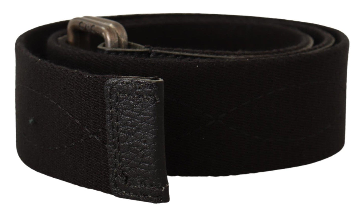 Ceinture élégante en mélange de coton et de cuir pour costume national