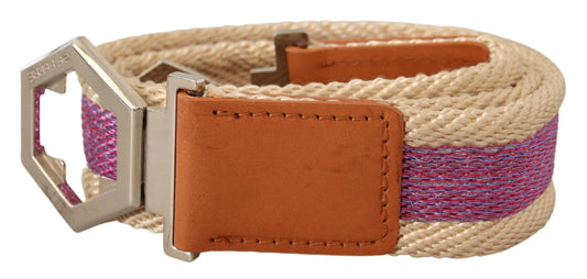 Ceinture élégante en cuir multicolore GF Ferre