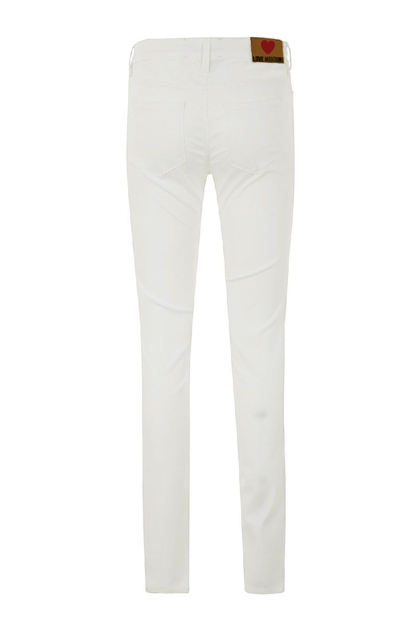 Love Moschino White Cotton Women's Jeans by Love Moschino