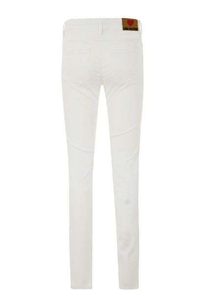 Love Moschino White Cotton Women's Jeans by Love Moschino