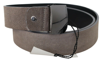 Ceinture ajustable en cuir marron classique de costume national