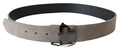 Ceinture ajustable en cuir marron classique de costume national