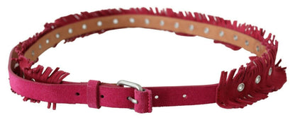 Ermanno Scervino Ceinture élégante en cuir marron à double boucle