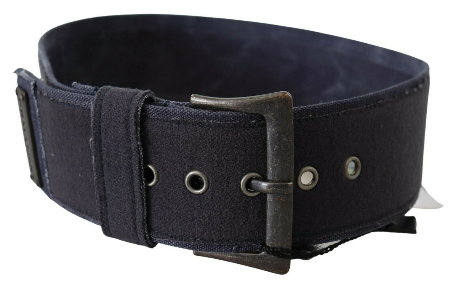 Ermanno Scervino Ceinture élégante en cuir bleu marine